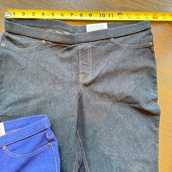 New w Tags 3 HUE Soft & Skinny Leggings Black Purple Brown - Picture 14 of 14